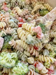 ranch pasta salad together as family