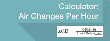 air changes per hour calculator cfm