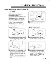Dryer vent squad is a simple, very affordable home service business. Changing The Dryer Vent Location Warning Lg Dle2701v User Manual Page 13 120
