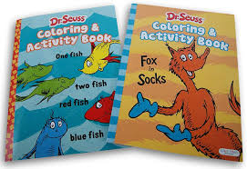 One fish two fish coloring pages number 2 worksheet for kids. Cheap Online Dr Seuss Coloring And Activity Book Set Fox In Socks One Fish Two Fish Red Fish Blue Fish Color Sheets Mazes Puzzles Office Products Free Shipping Asbtubes Com
