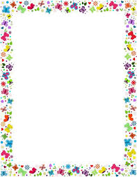 Free Printable Flower Page Borders Clipart Collection