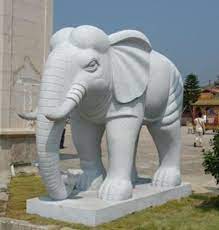 China Marble Elephant Statues