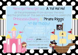 Free Printable Pirate Princess Party Invitations In 2019