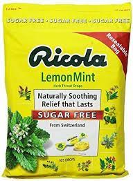 ricola sugar free lemon mint drops 210