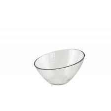 Hammered Glass Angled Glass Bowl 7 25