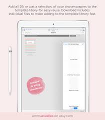 Digital Note Taking Paper Template Goodnotes Notability