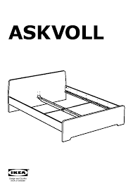 Askvoll Bed Frame White Luröy Ikeapedia