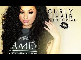 curly hair tutorial makeup by leyla