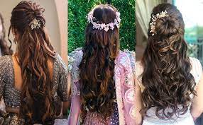 Curly hairstyle for wedding reception. 17 Trendiest Hairdos To Glam Up Your Wedding Reception Look Shaadisaga