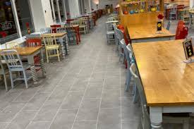 morrisons cafe seating vinyl tile