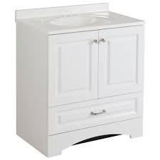 Rsi home products richmond bathroom vanity cabinet with top, fully assembled, 2 door, white, 36 x 31 x18 in. Glacier Bay Lancaster 30 In W Bath Vanity In White With Cultured Marble Vanity Top In White Lc30p2 Wh The Home Depot