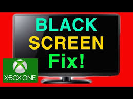 xbox one how to fix black screen of