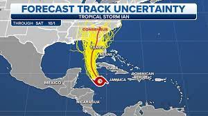 Tropical Storm Ian forecast to rapidly ...