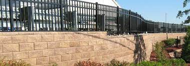 Retaining Wall With Fence