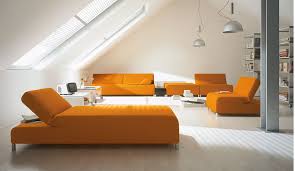 orange sofa interior design ideas