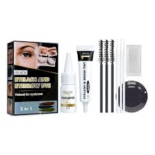 eelhoe eyelash brow dye professional series natural long lasting semipermanent diy makeup kit size 105 brown