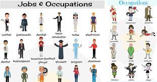 list of jobs and occupations types of
