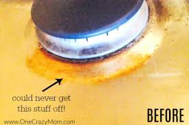 Sometimes you will run across a really stubborn stain and you can try using a razor blade to remove the residue. How To Clean Stove Top How To Clean Gas Stove Top