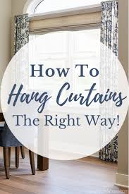how to hang curtains the right way