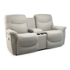 James Reclining Loveseat W Console