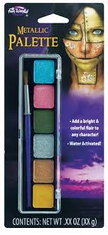 fun world metallic palette makeup kit