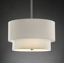 Good proposals for designers and lighting companies. Restoration Hardware Large Two Tier Round Shade Light Pendant Design Plus Gallery