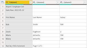 remove rows function in power query editor