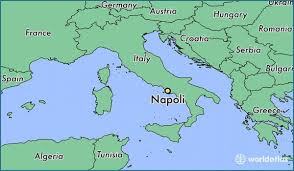 Equirectangular projection, n/s stretching 115 %. Naples Europe Map Map Of Italy Showing Naples Campania Italy