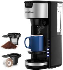 It has a tiny footprint at only five inches wide, so is perfect for a small apartment. Amazon Com Singles Serve Coffee Makers For K Cup Pod Coffee Ground Mini 2 In 1 Coffee Maker Machines 30 Oz Reservoir Brew Strength Control Small Coffee Brewer Machine For Office Home