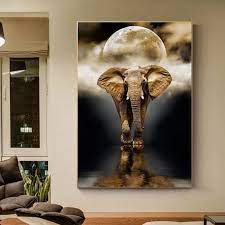 Modern Animal Art Elephant Canvas