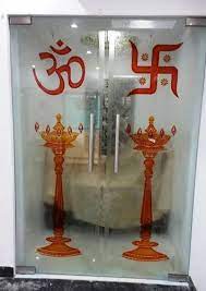 Pooja Room Glass Door For Temple