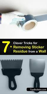 Tips For Cleaning Sticky Stuff Off Walls