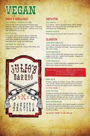 Victorious (the aftermath) out now. Menu At Julio S Barrio Mexican Restaurant Edmonton
