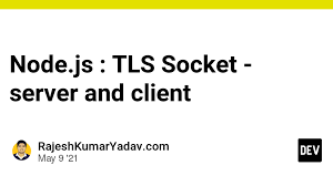 node js tls socket server and