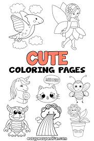 cute coloring pages free printable