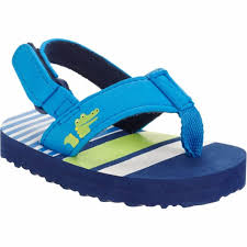 Garanimals Boy Toddler Baby Crocodile Flip Flops Sandals Shoes Size 4 Blue White