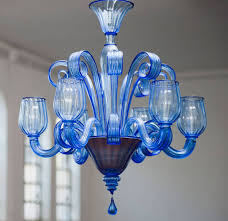 Murano Glass Chandelier Modern Clear