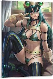 My Hero Academia Anime Fun Art Sexy Girl Sunshine Smile Pos Tsuyu Asui  Froppy Canvas Art Poster and Wall Art Picture Print Modern Family Bedroom  Decor Posters 24×36inch(60×90cm) : Amazon.com.au: Home