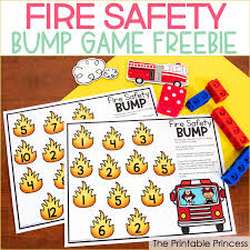 That is shown in the last space on the game board. Free Fire Safety Math Game