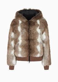 Jacket With Faux Fur Hood Emporio