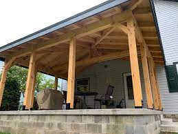 timber frame porch addition