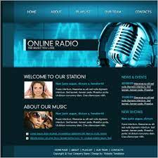 radio template web templates free