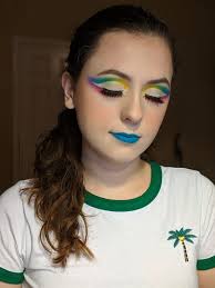 rainbow cut crease makeup look james