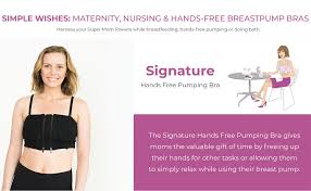 Simple Wishes Signature Hands Free Pumping Bra Patented Pink X Small Large