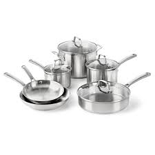 calphalon stainless steel cookware set