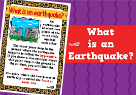 Posters are placards displayed in a public place announcing or advertising something. What Is An Earthquake Poster Teacher Resources And Classroom Games Teach This