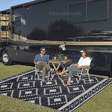 Rv Outdoor Rug Reversible Plastic Straw