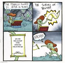 the scroll of truth meme flip