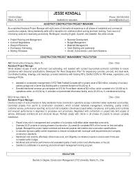 Resumes For Construction Project Management Guatemalago