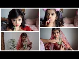 baby radha makeup look dress in hindi